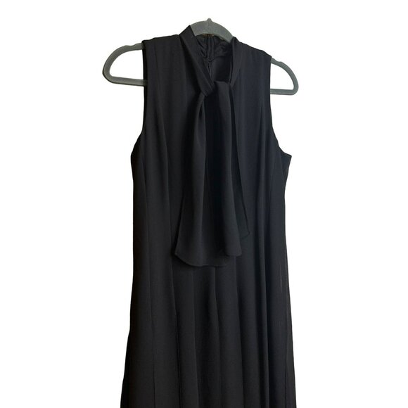 Cynthia Howie Maggy Boutique Ladies Sleeveless Little Black Dress – Neck Tie, 6 - Picture 3 of 6